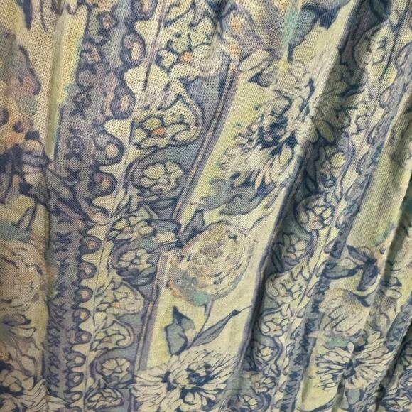 Free People Bohemian 70s Patchwork Hippie Lost Palms Craft Maxi Dress Small - Picture 14 of 16